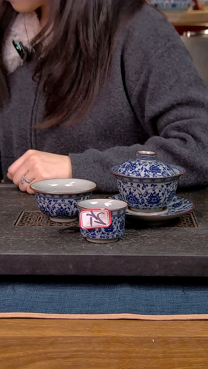 君*简装家用款4件套 老陶泥开片纹陶瓷茶具