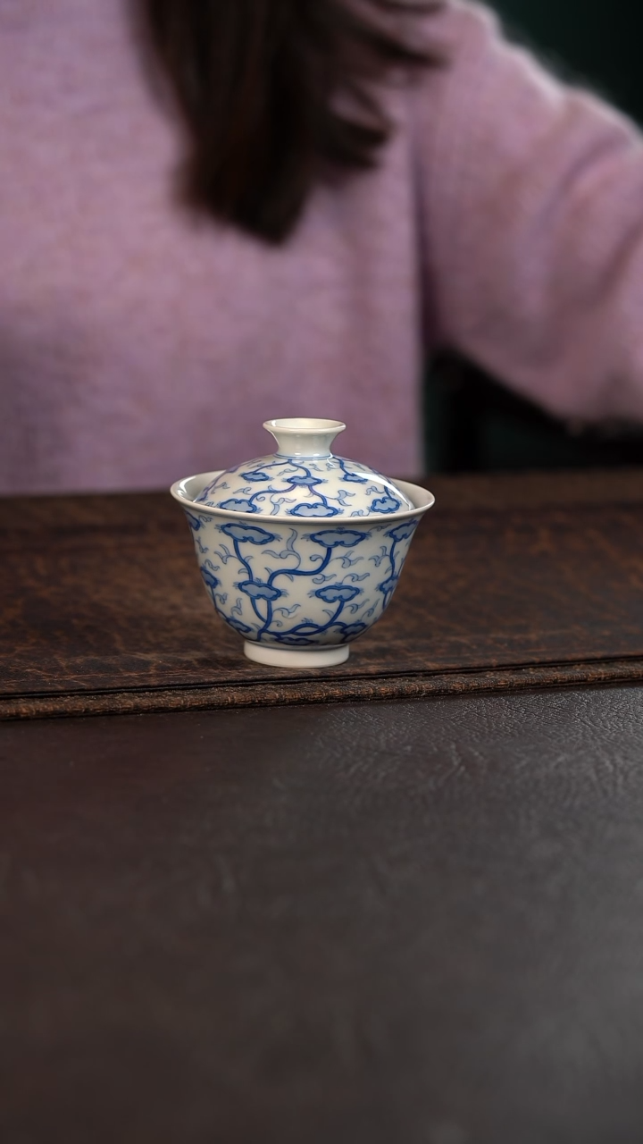 【闪购商品】杯聚澜堂灵芝盖碗