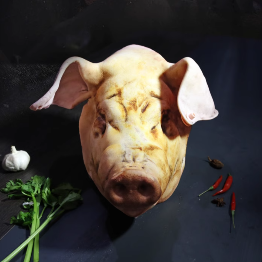 【去骨猪头皮】硒都黑猪【鸣锅专属】，