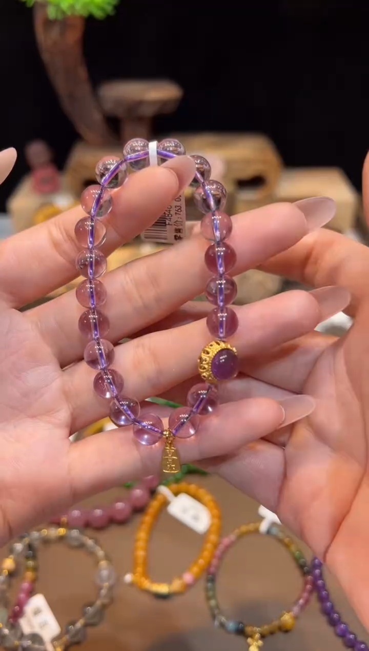 水晶手链未镶嵌手饰@@F4846