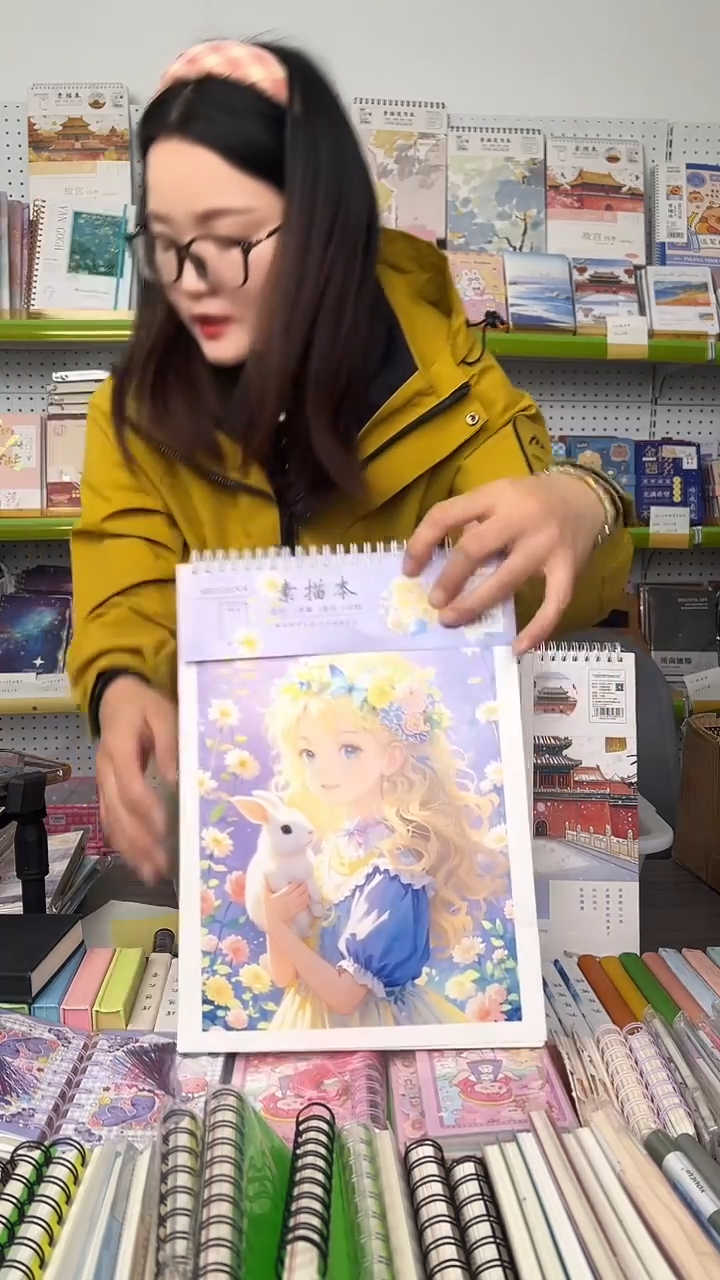 伊*宝B4  A4素描本上翻-2本