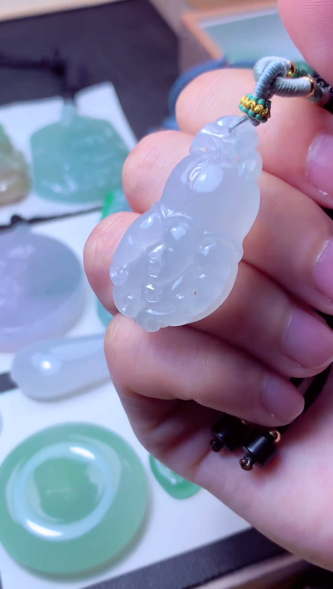 颈饰未镶嵌翡翠天然A货翡翠