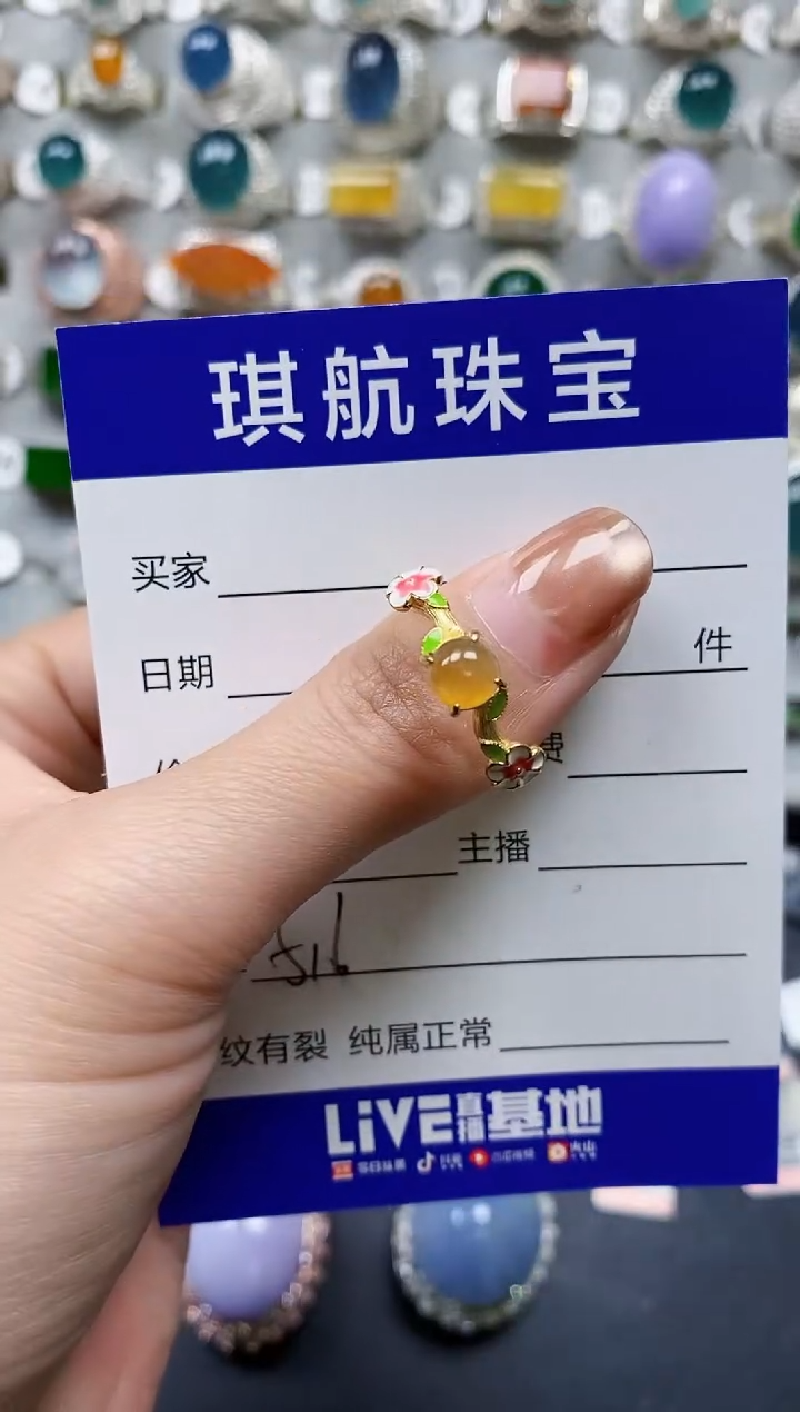 【闪购商品】翡翠戒指银S925镶嵌0516