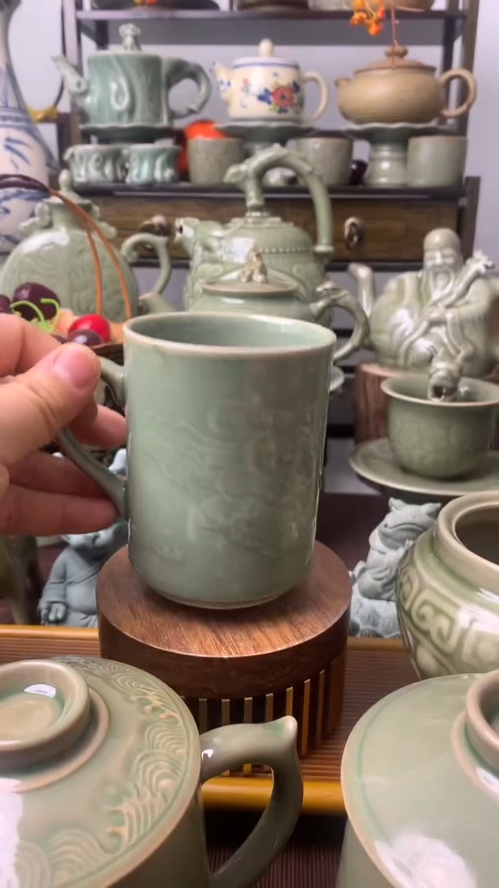 【闪购商品】耀州窑二级无盖办公杯