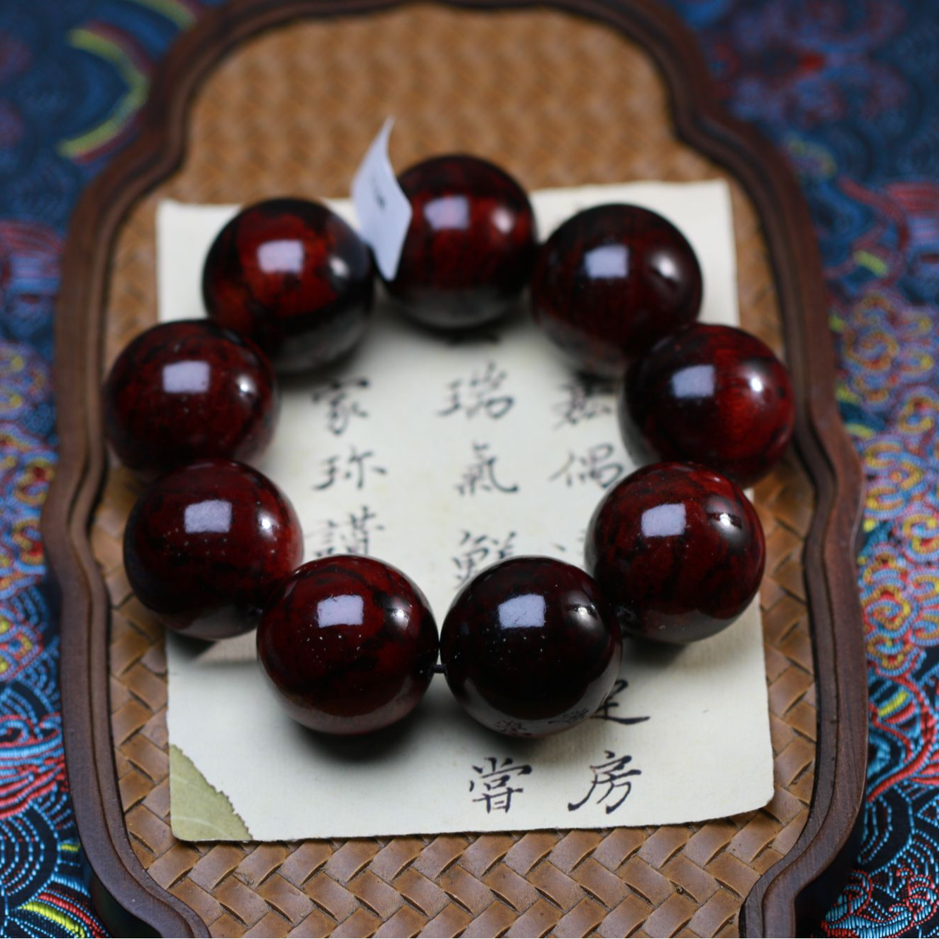 【曹总文玩】芽庄沉香木串（多样性发其一)W711