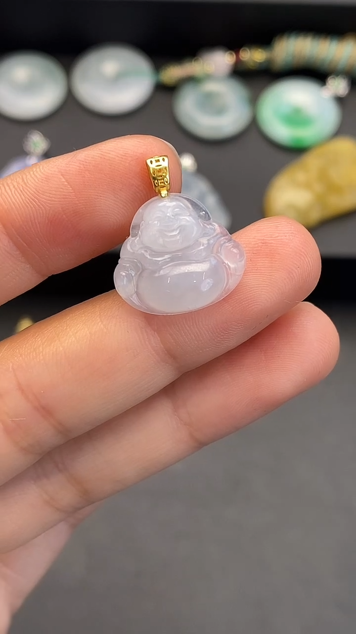 颈饰未镶嵌翡翠佛公