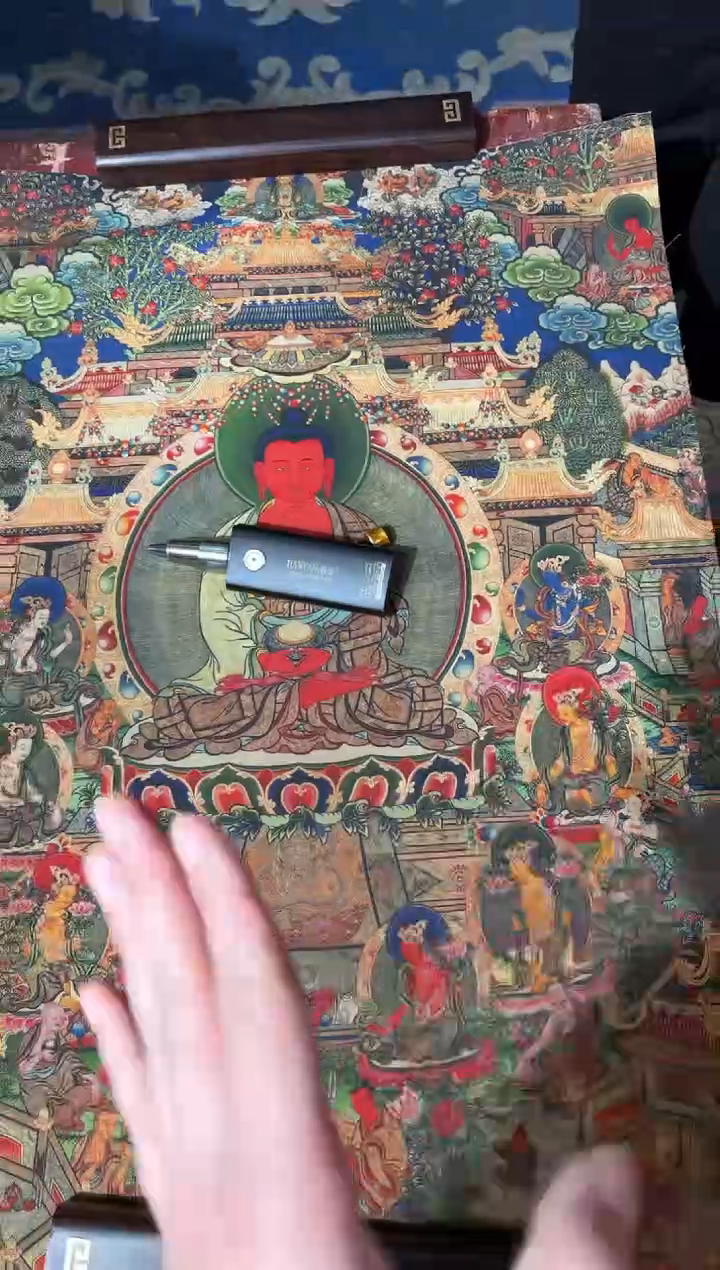卷轴画龙妹的唐卡tk16