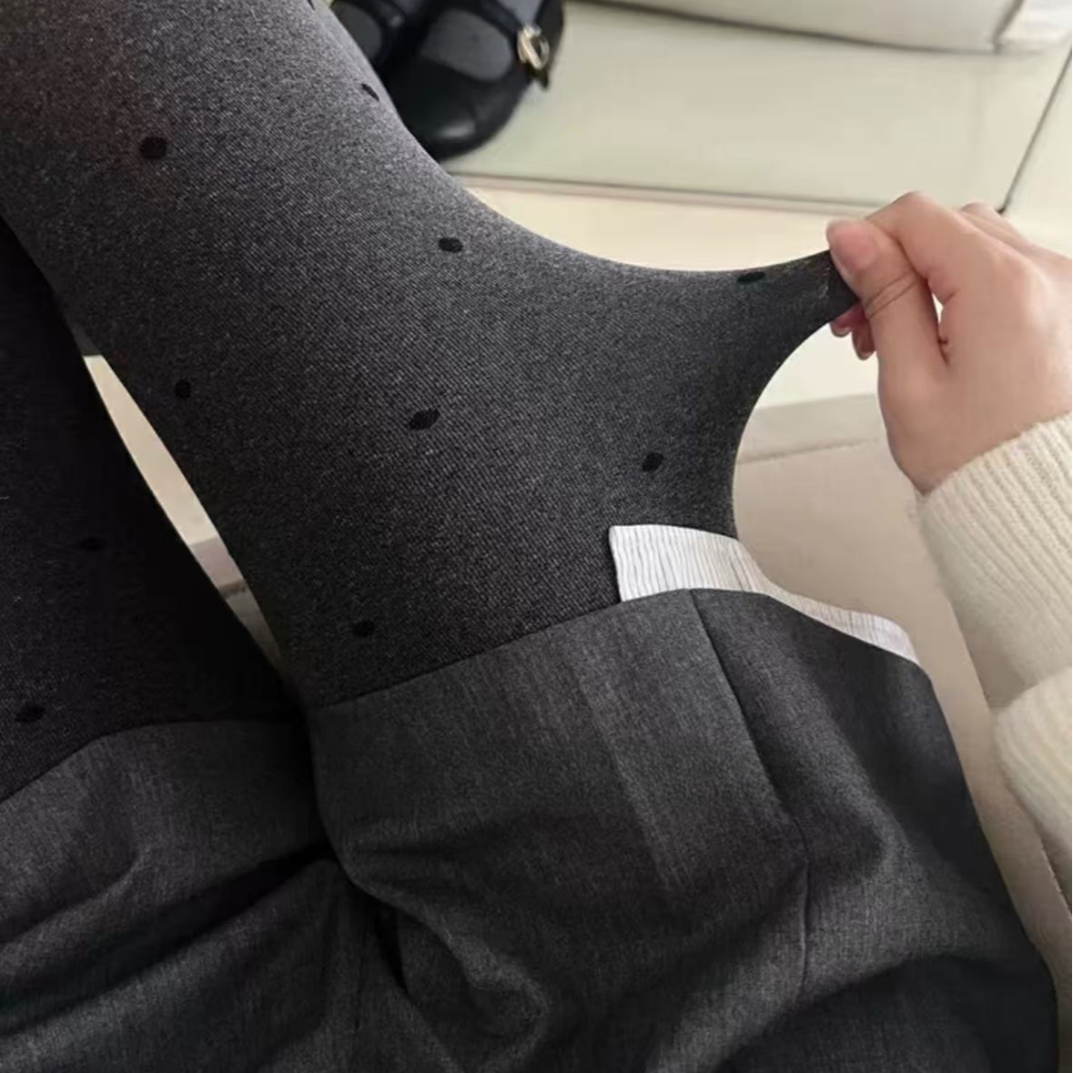 【小熊】5190抗起球保暖连裤袜瘦腿袜