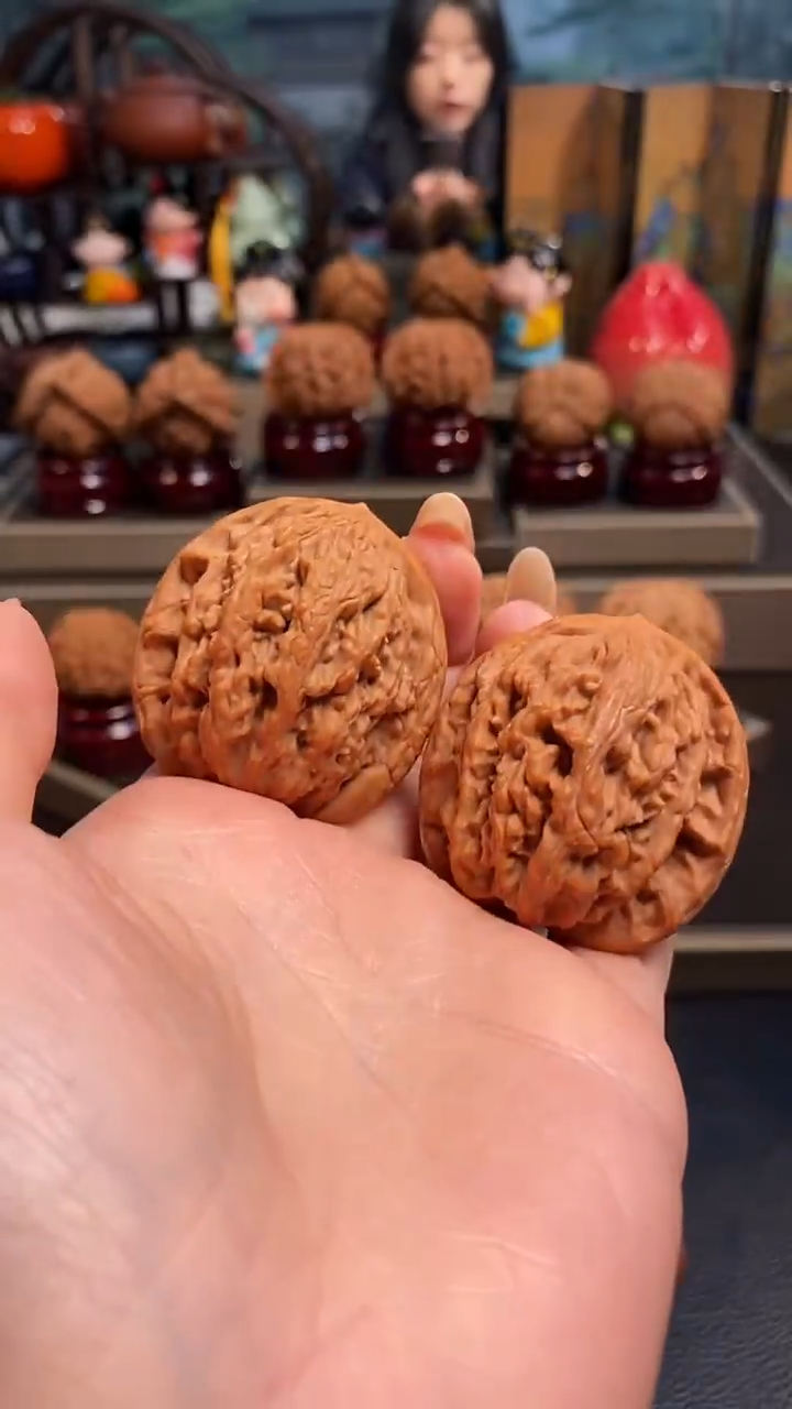 【闪购商品】文玩核桃把件H885麦穗虎头41