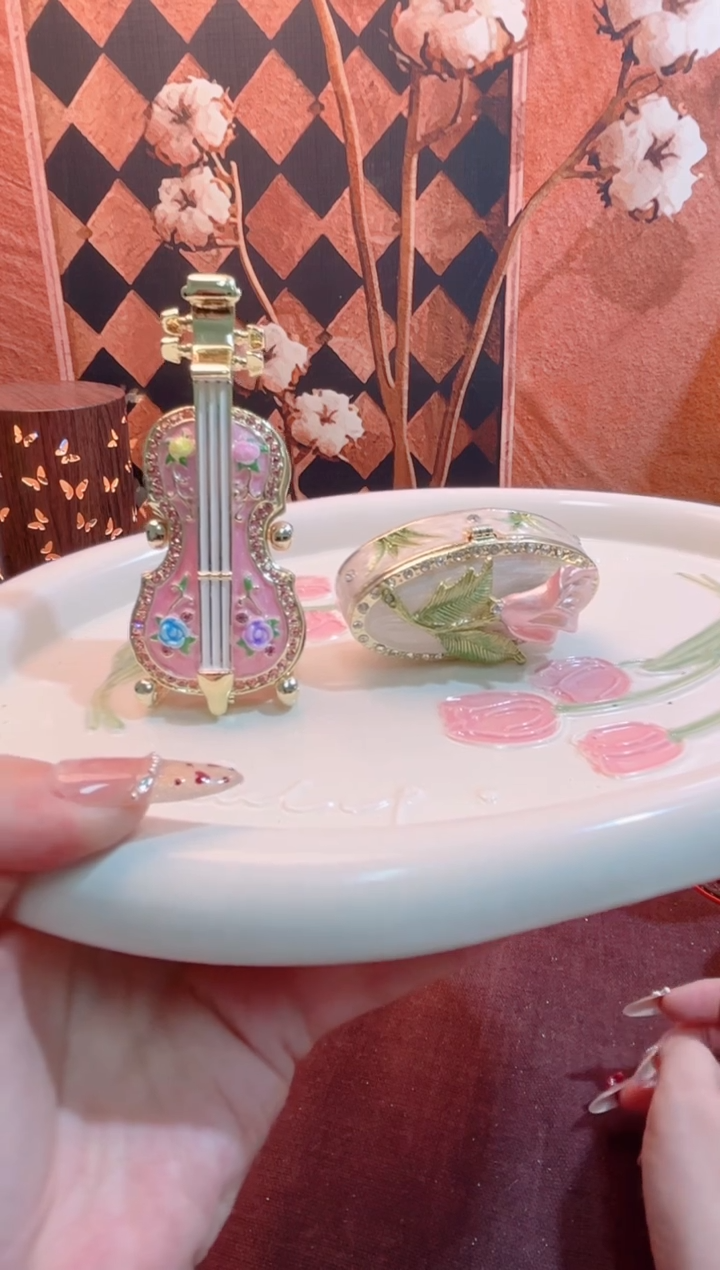 锌合金珐琅首饰盒默认微瑕拆盒不退～