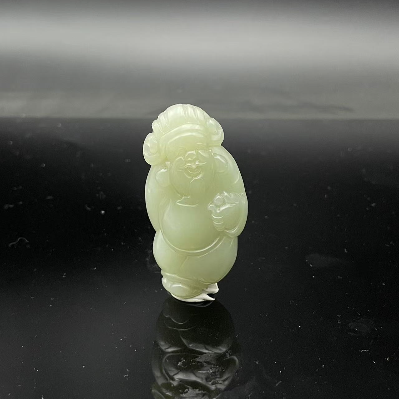 和田玉财神手把2153