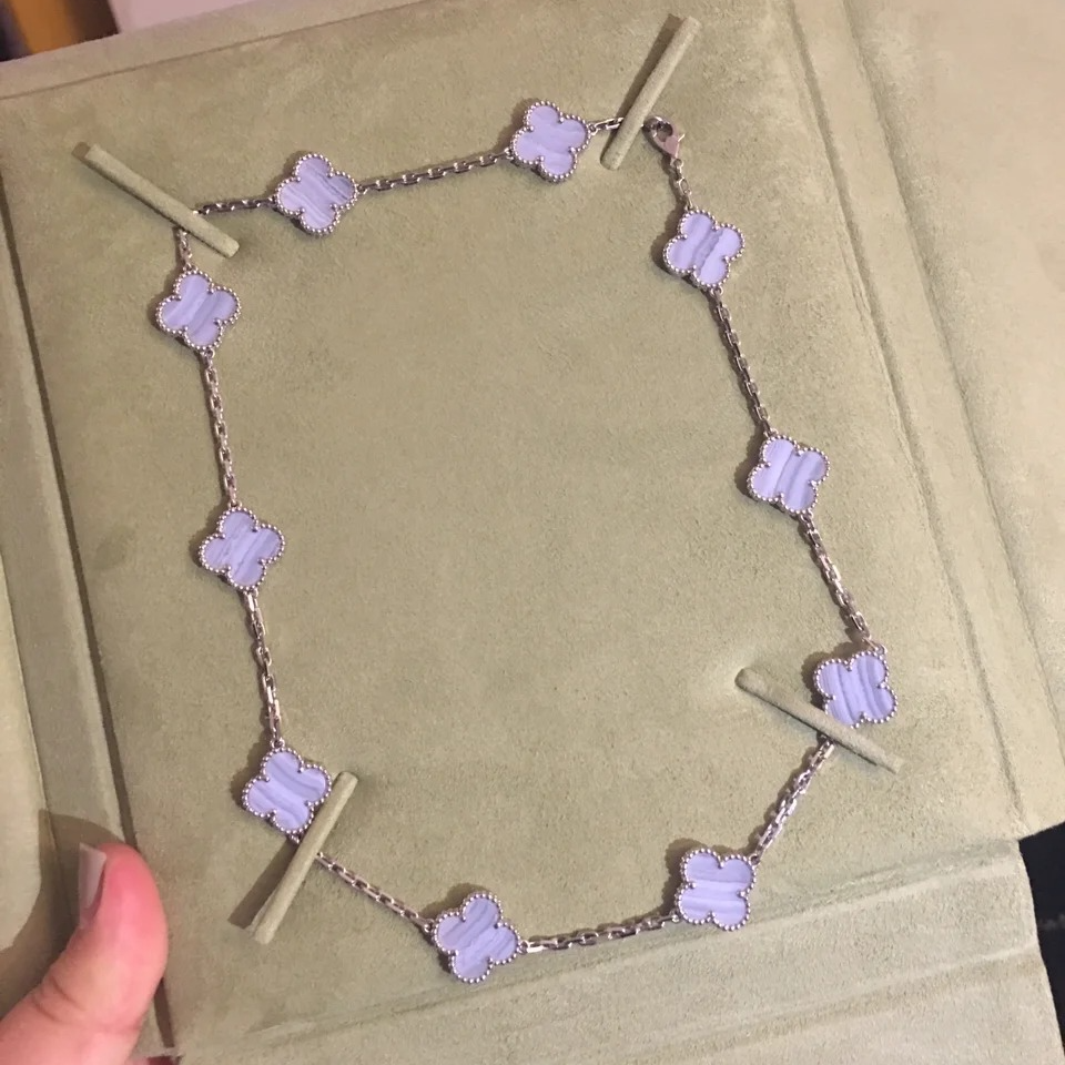 18K金紫色十花项链 RZ (定制品质48小时鉴赏期）