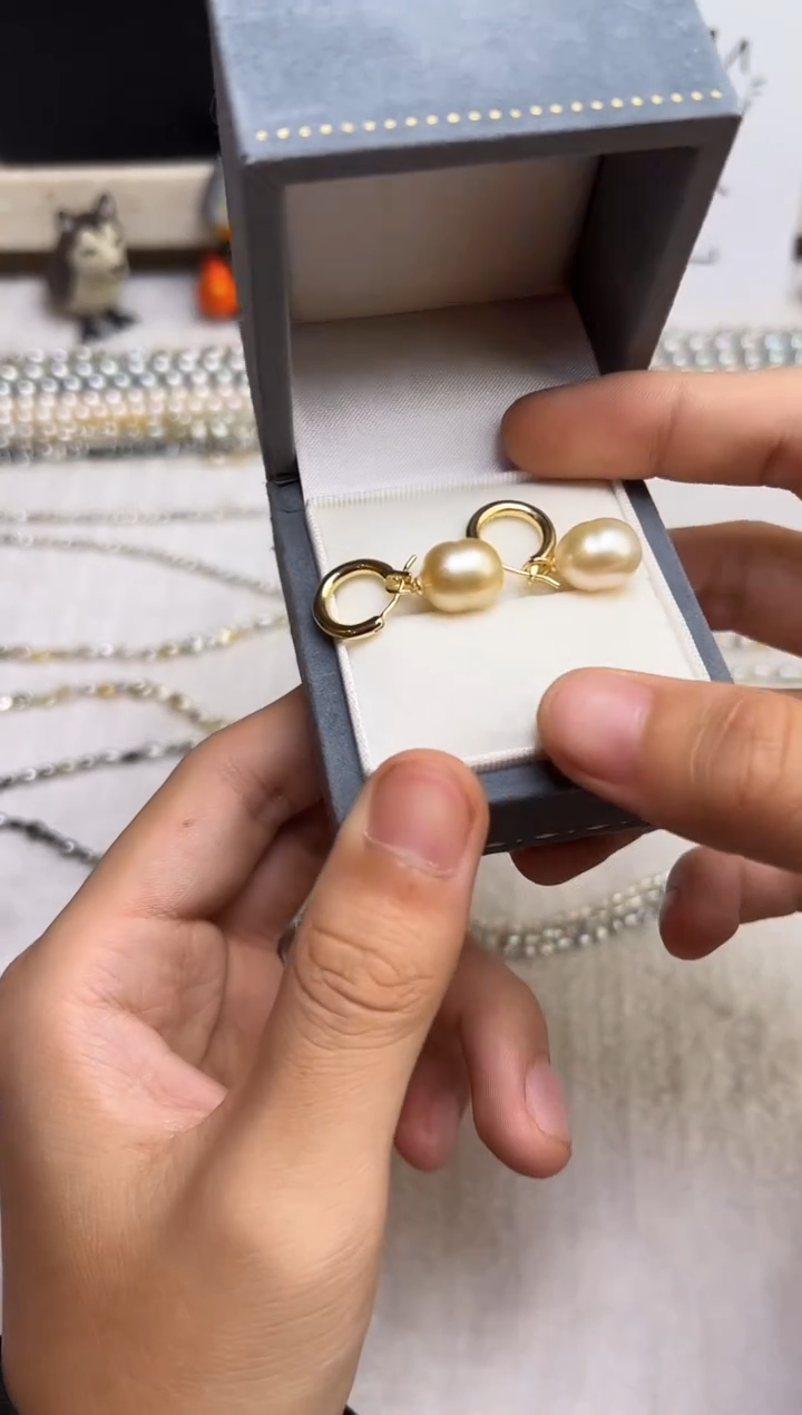 未镶嵌耳饰海水珍珠珍珠