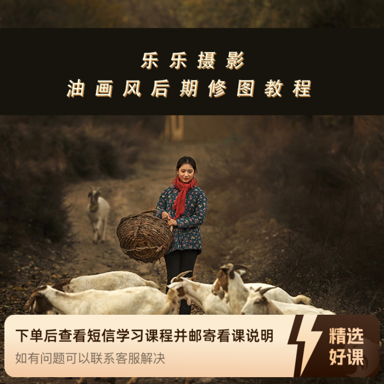 乐乐摄影油画风后期教程（留意短信解锁课程）