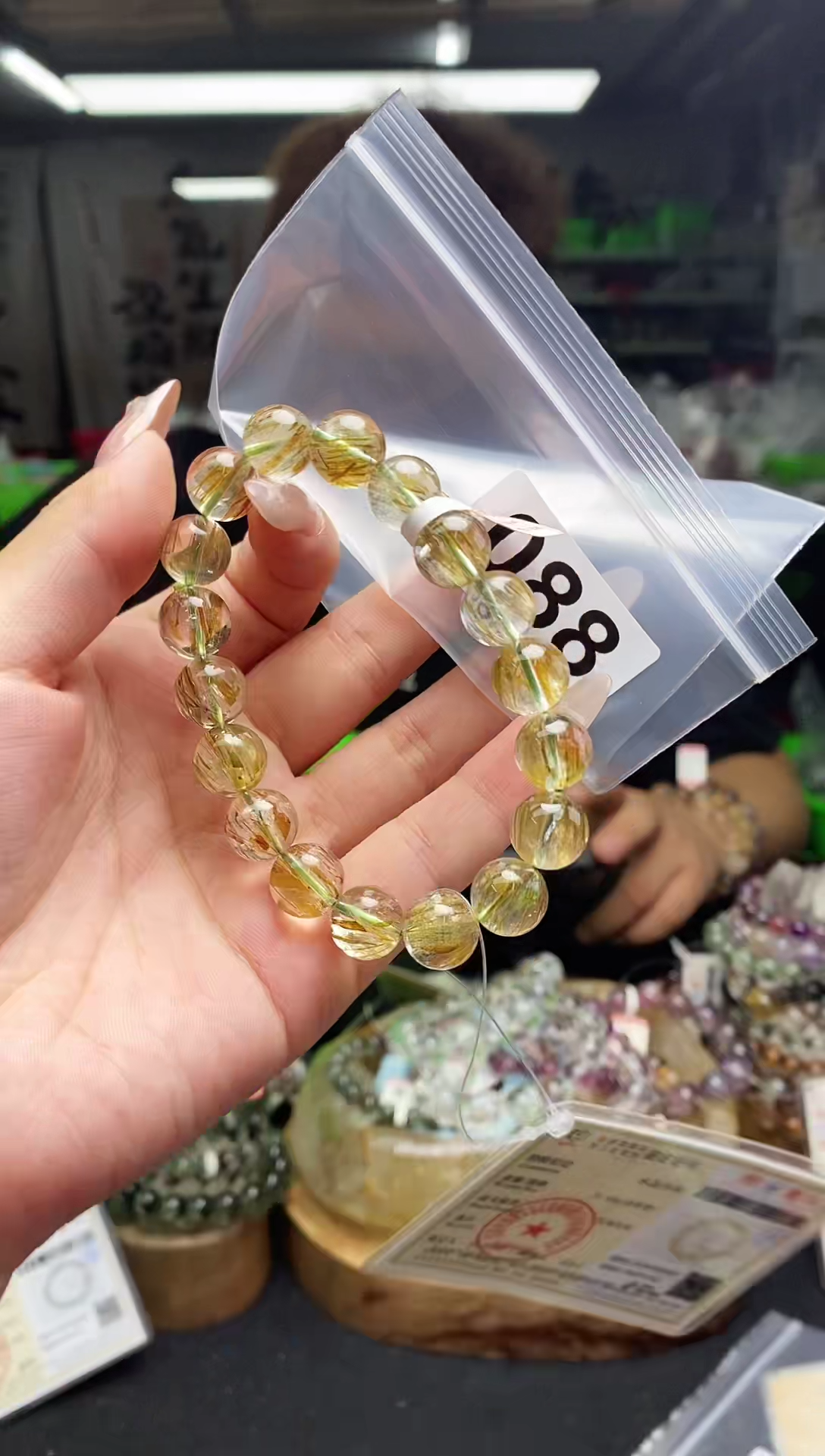 水晶手串未镶嵌手串088