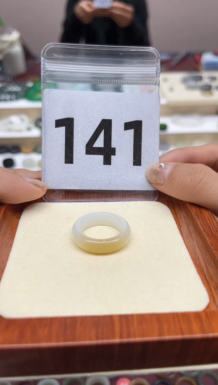 【闪购商品】和田玉戒指未镶嵌港码15号，内径17.4mm