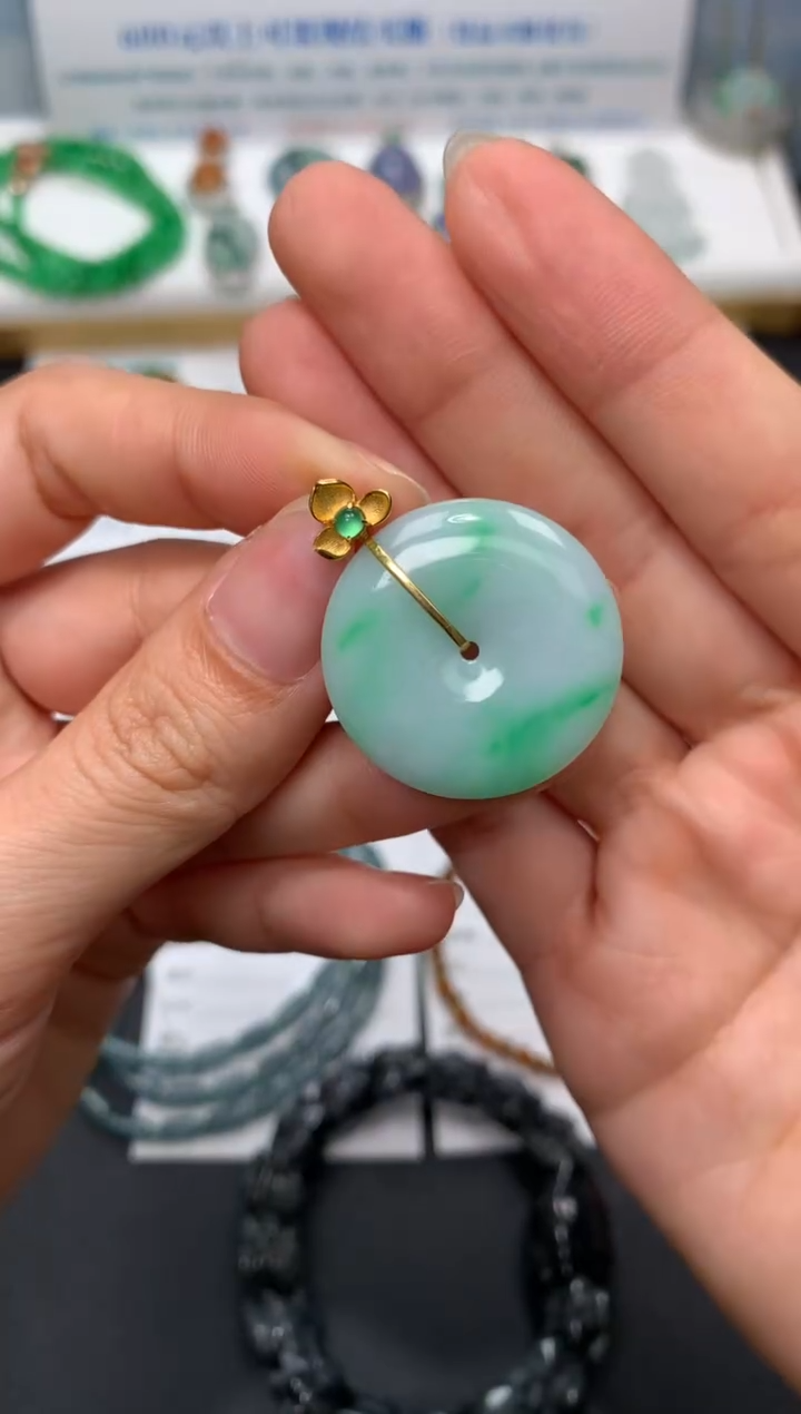 定制翡翠18K金镶嵌模式推广期24小时鉴赏期