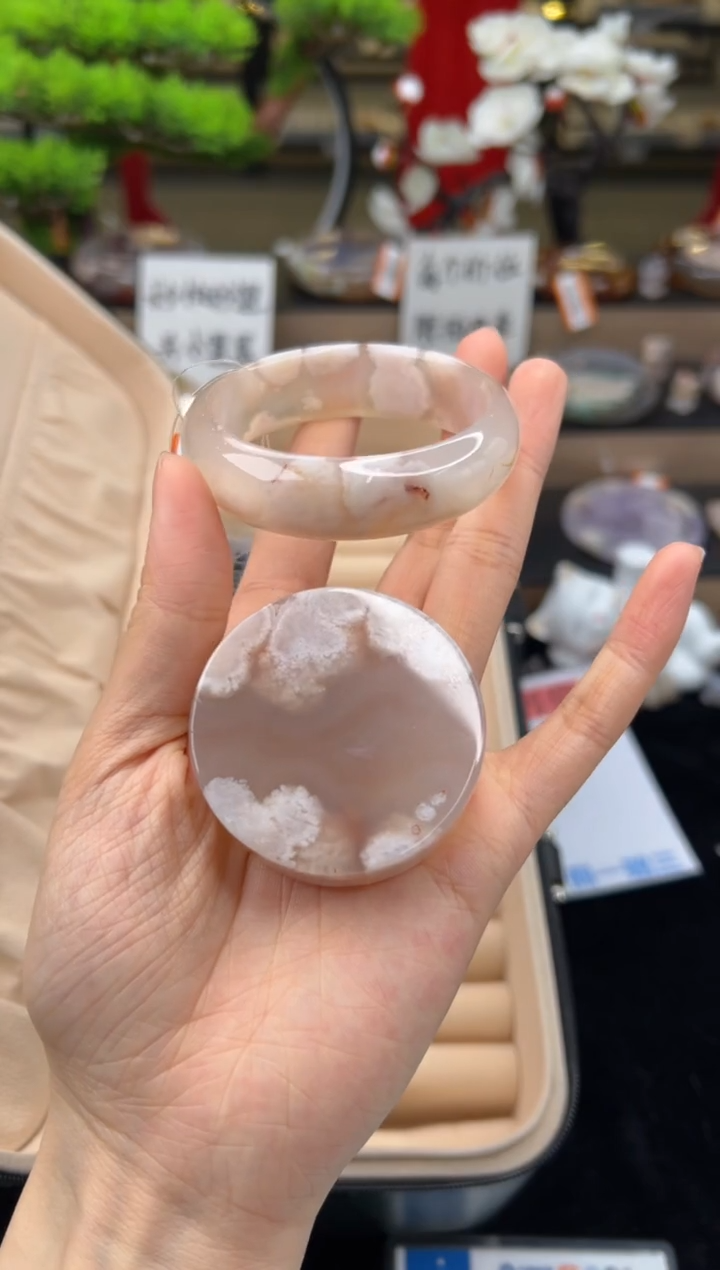 【闪购商品】石英质玉手镯未镶嵌50圈口（赠送镯心）21002