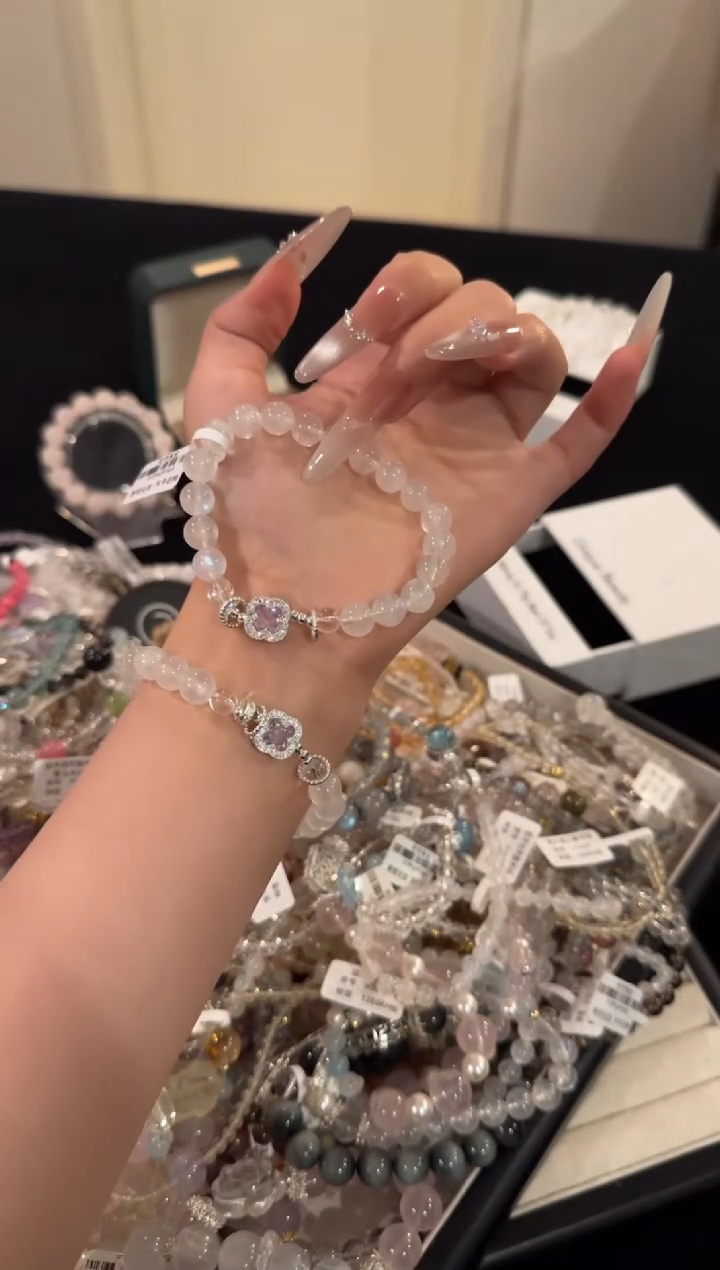 水晶手链合金蓝月光x1768