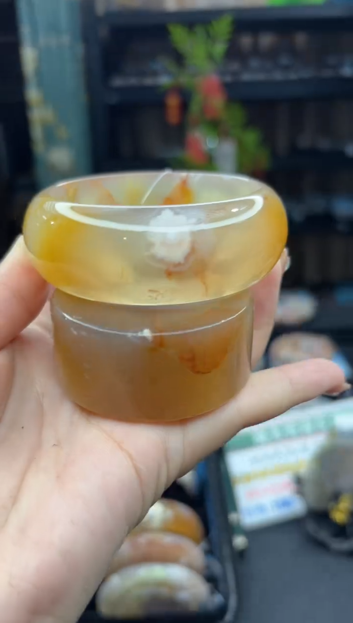 【闪购商品】石英质玉手镯未镶嵌506（60圈赠送镯心）