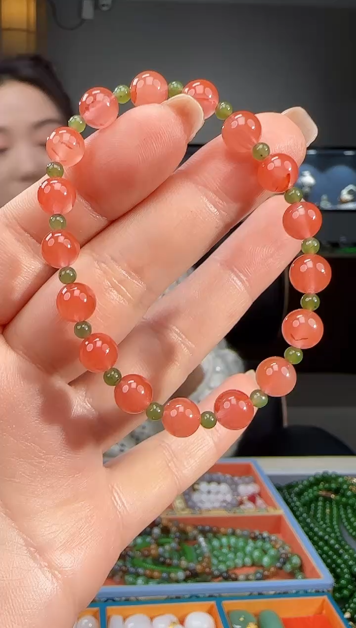 未镶嵌手链南红玛瑙1