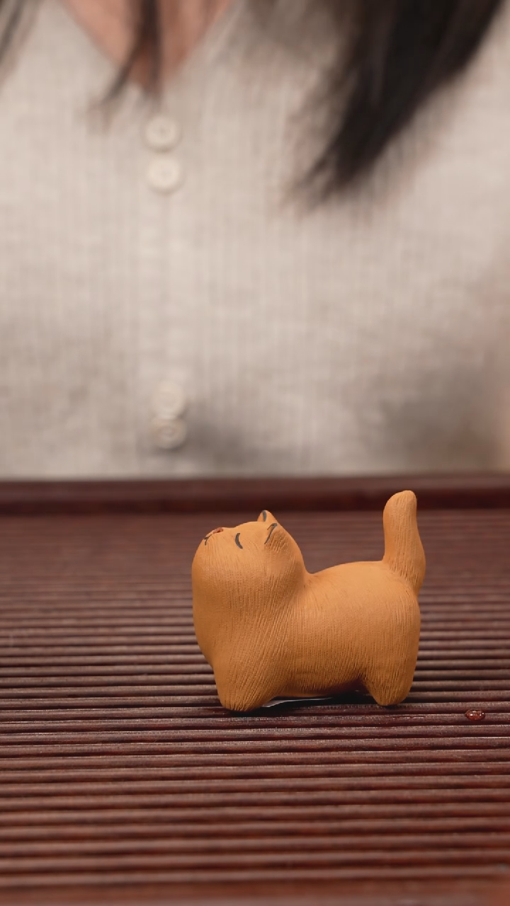 【闪购商品】紫砂茶宠傲娇小猫