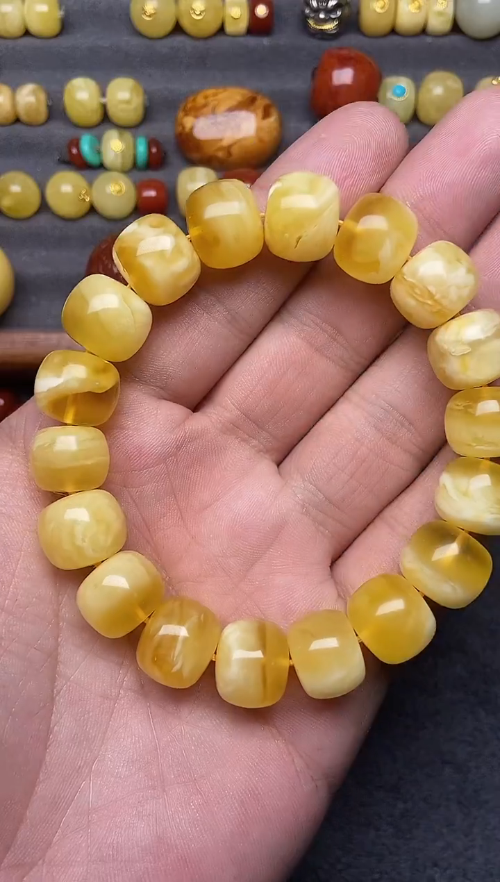 蜜蜡未镶嵌珠宝奇石13+mm