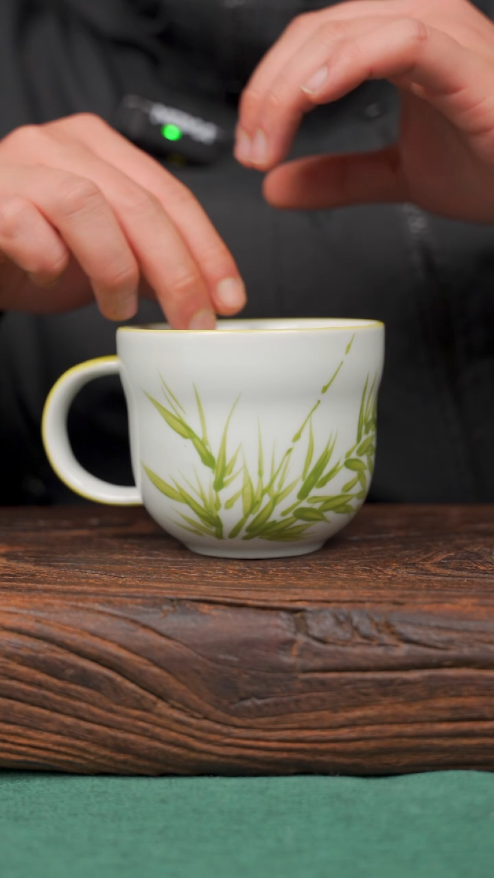 【闪购商品】瓷片76寻一缕瓷香杯釉下手工手绘瓷器