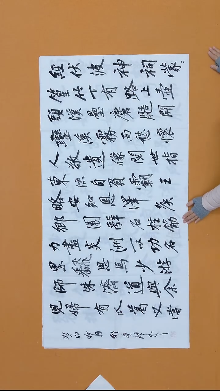 书法程星琰 四川 十三届届展   138*68cm  