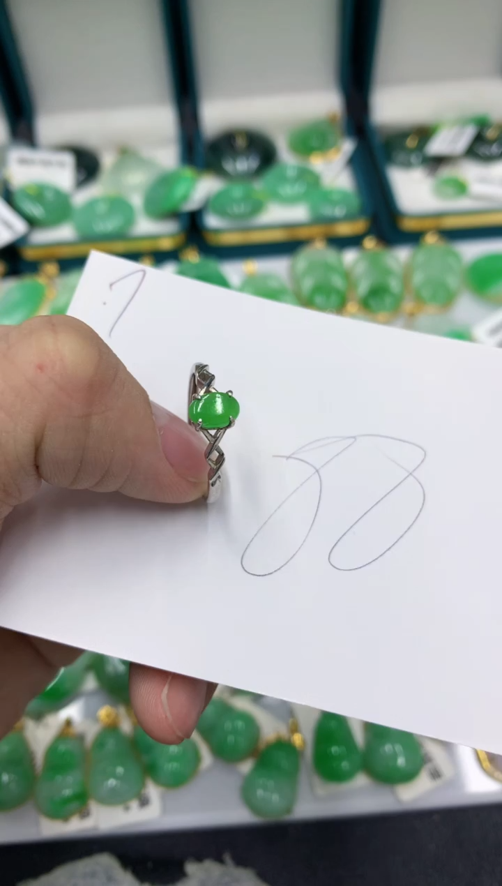 【闪购商品】翡翠颈饰银S925镶嵌翡翠