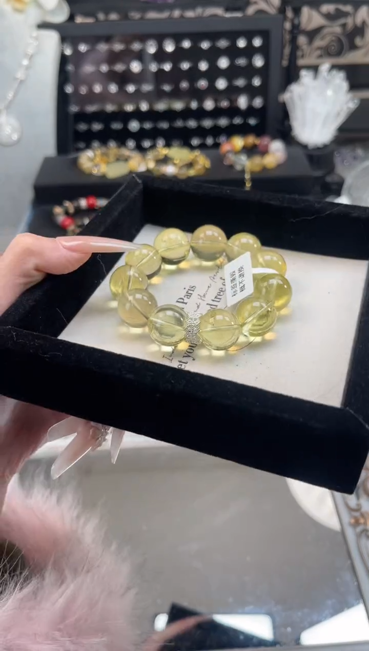 【闪购商品】烟晶手链银S925镶嵌天然水晶 多样性发货