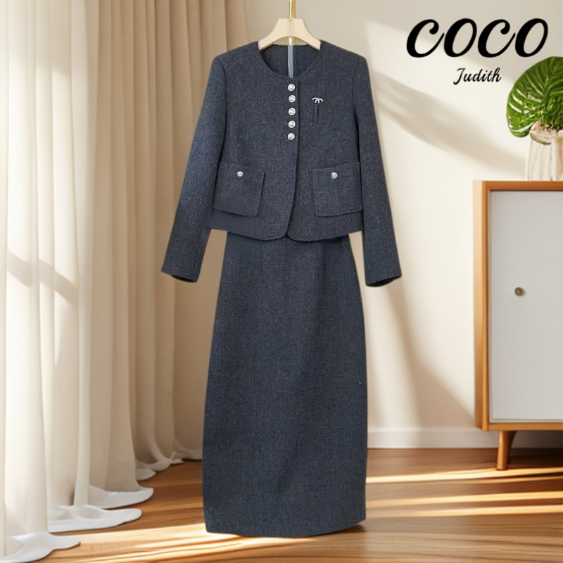 【RG3200】2025年小香风轻奢洋气时尚气质减龄显瘦新款休闲套装