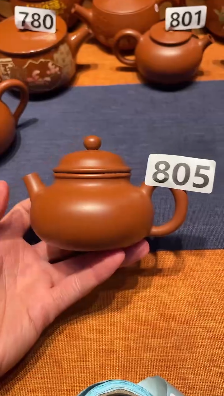 小**湘建水紫陶单壶放漏/B805