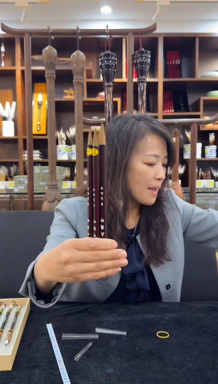 折扇.杨松源千金湖笔--精品大中小兰竹