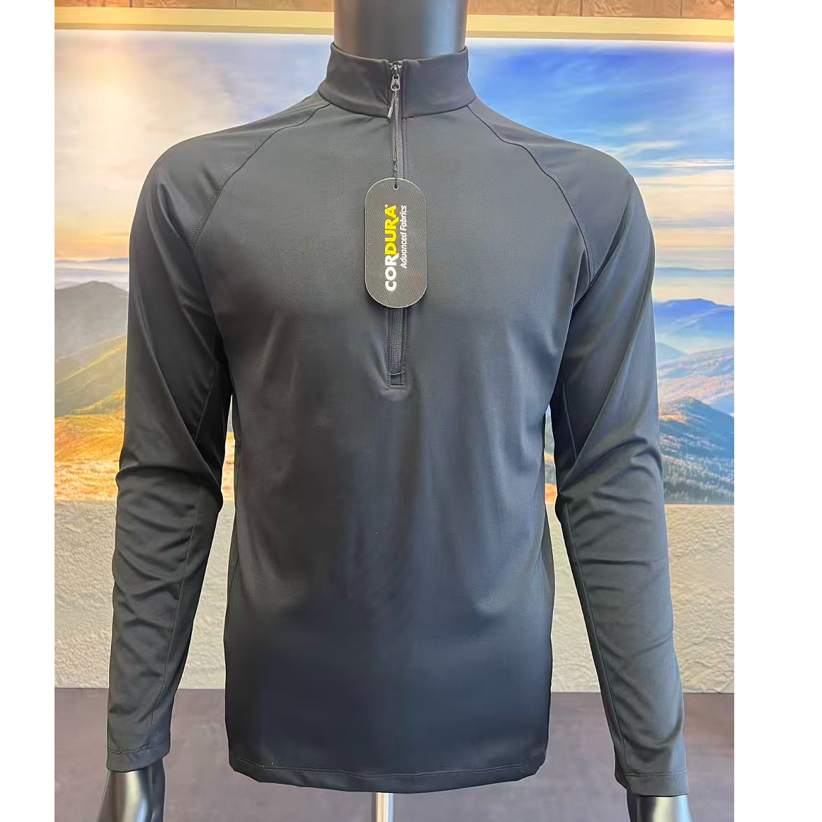 宽松型冬季保暖加绒拉链常规立领卫衣透气户外运动弹力