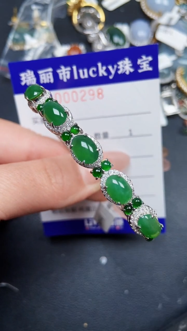 【闪购商品】翡翠颈饰银S925镶嵌0298