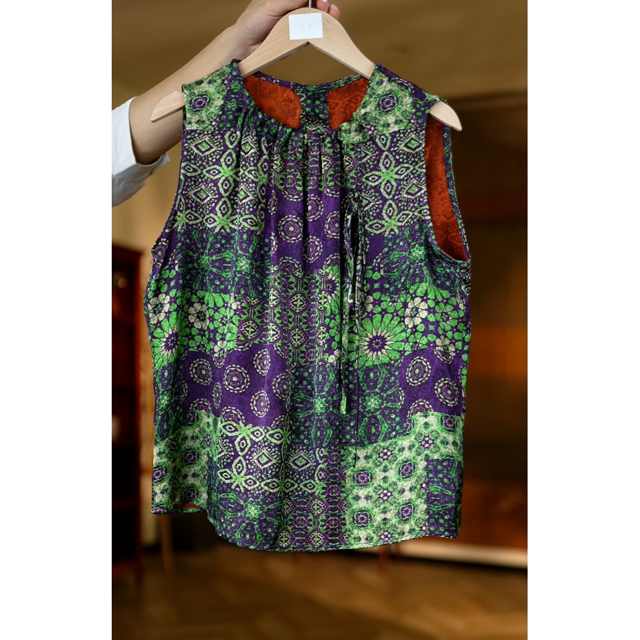 春醒时<<非遗美学>>1225香云纱复古国风减龄百搭前后穿无袖背心