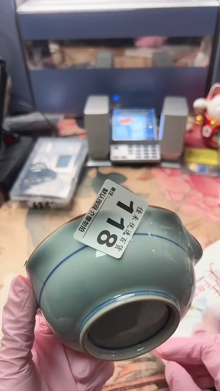 手工艺品琉璃我****糖波浪形瓷器