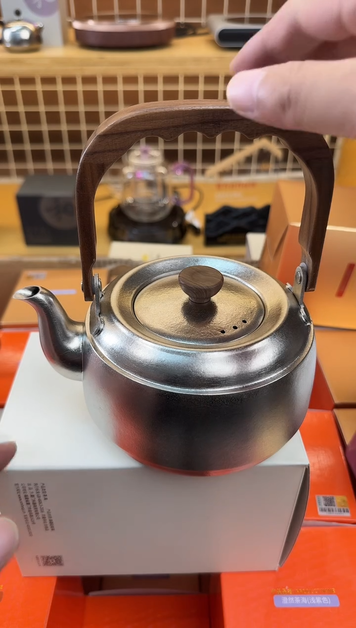 @@器钛纯钛提梁壶