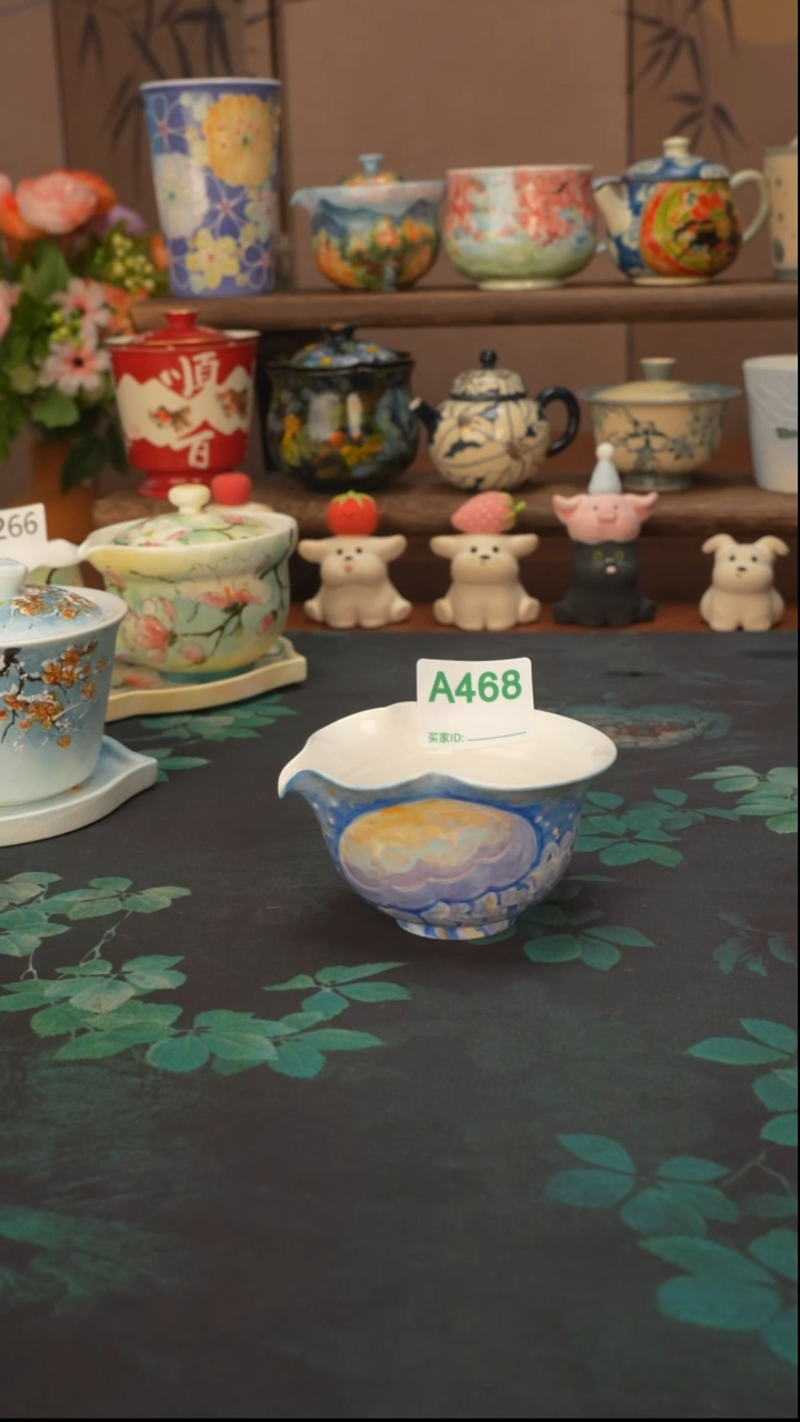 石一   炫彩水母公道杯468