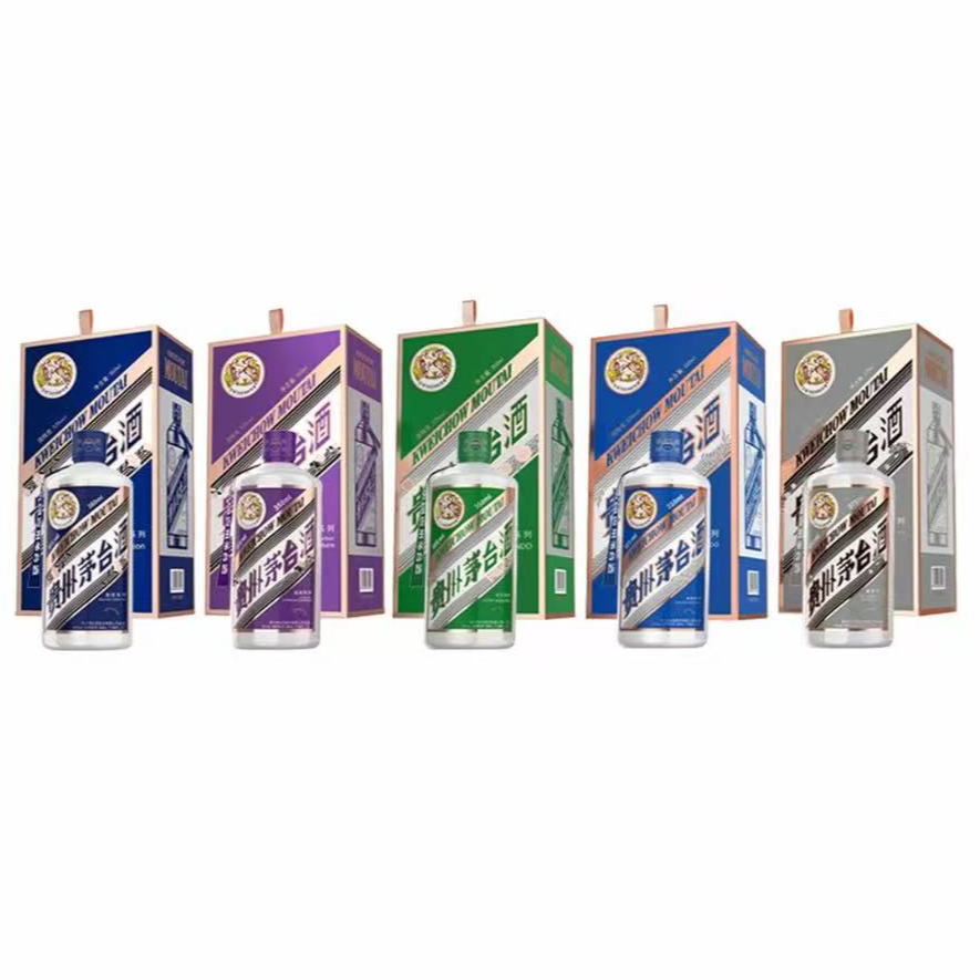 KWEICHOW MOUTAI/贵州茅台走进五国 酱香型（款式随机）53度350ml