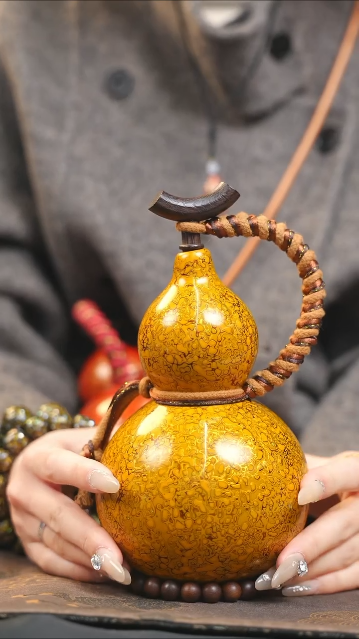 【闪购商品】XN194漆艺酒葫芦不包手串及旋转底座