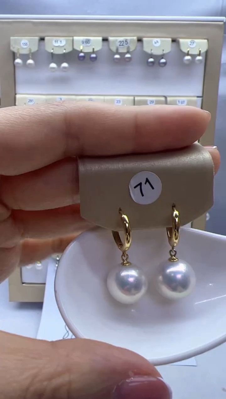 【闪购商品】淡水珍珠耳饰银S925镶嵌71