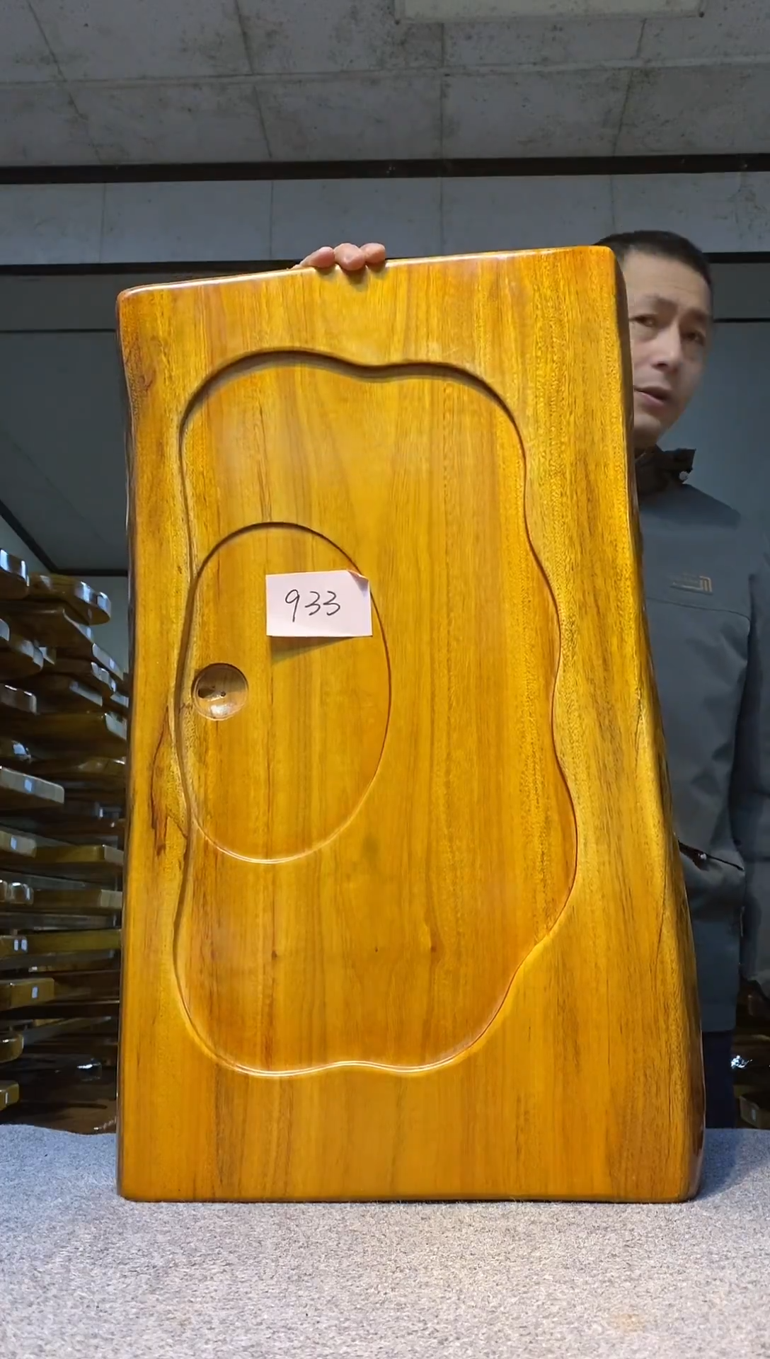 实木原木茶盘 一物一拍(不含配件）