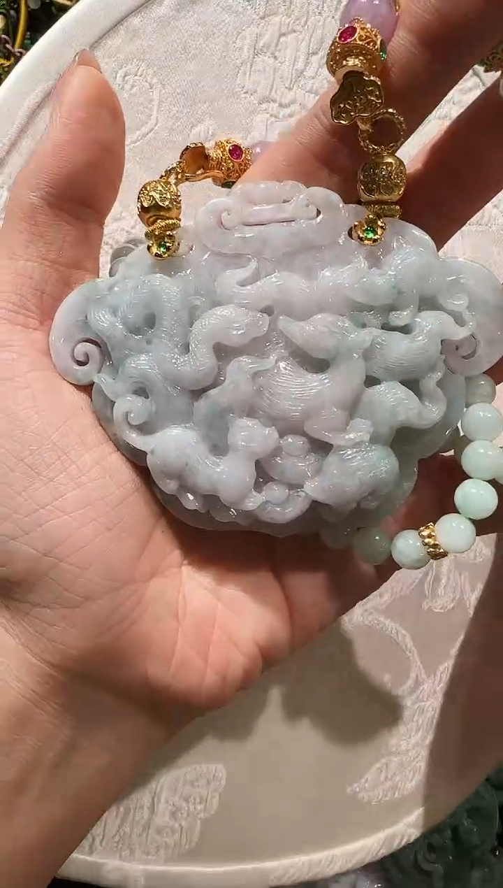 【闪购商品】翡翠颈饰未镶嵌国风