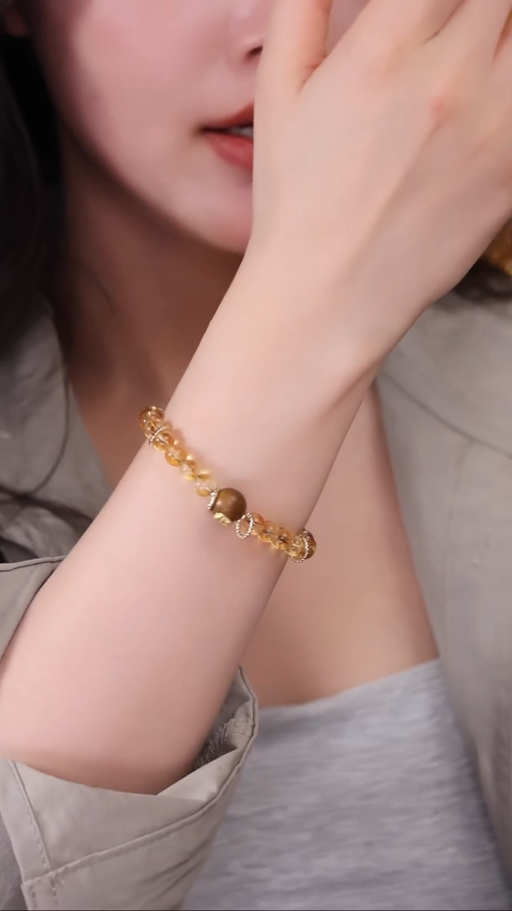 【闪购商品】水晶手链未镶嵌黄水晶