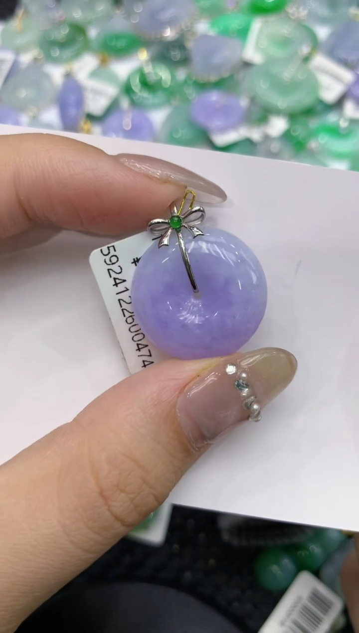 【闪购商品】翡翠颈饰18K金镶嵌222222222