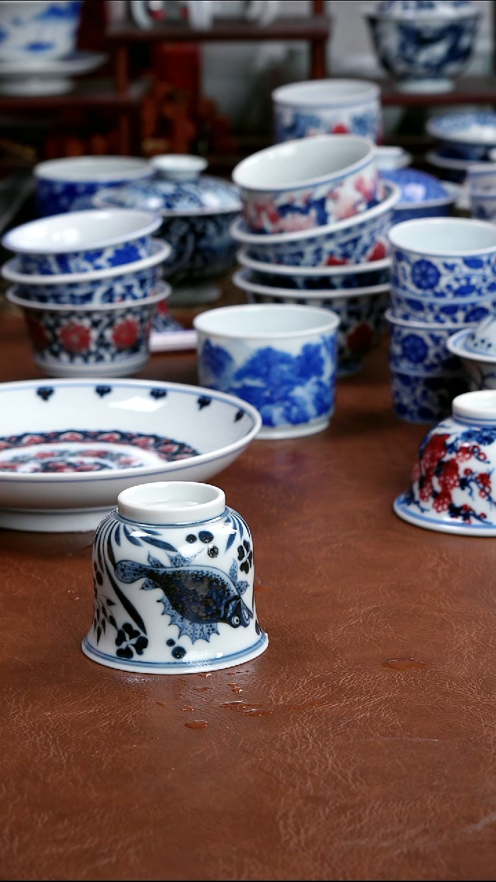 景德镇高端茶器墨奈手绘茶器cc左右