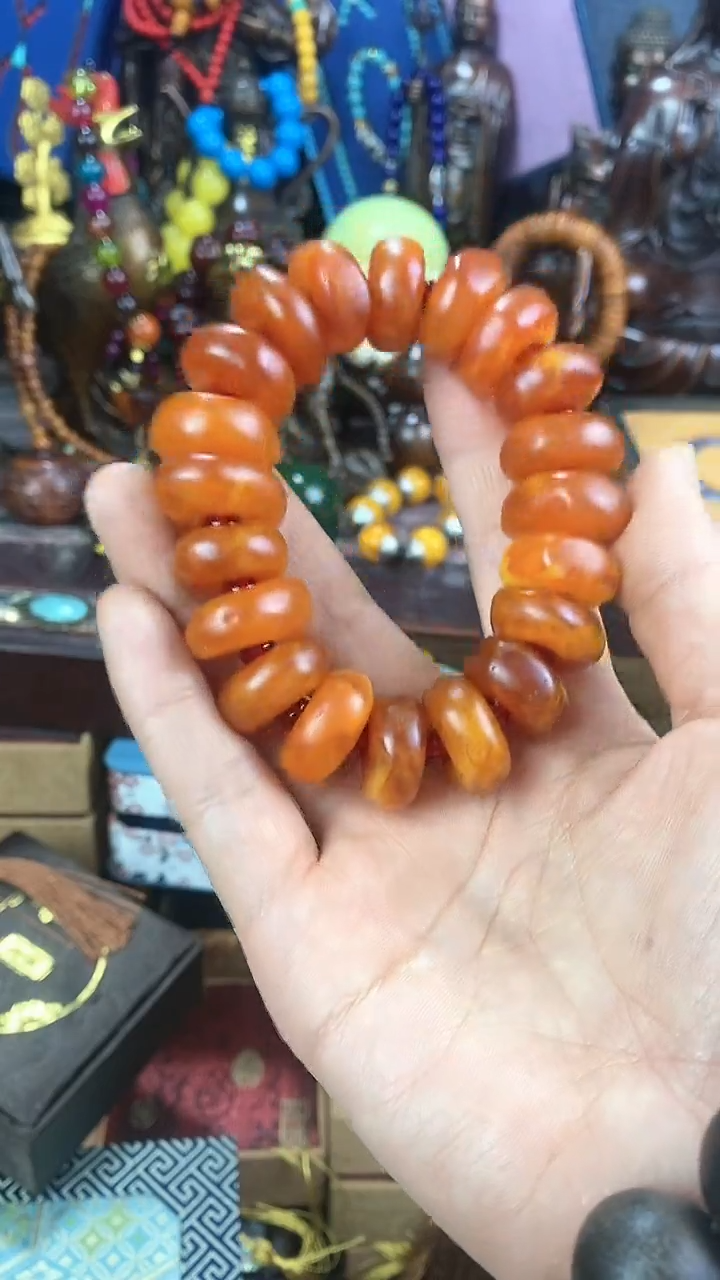 【闪购商品】蜜蜡手链未镶嵌猪妹精品专属链接