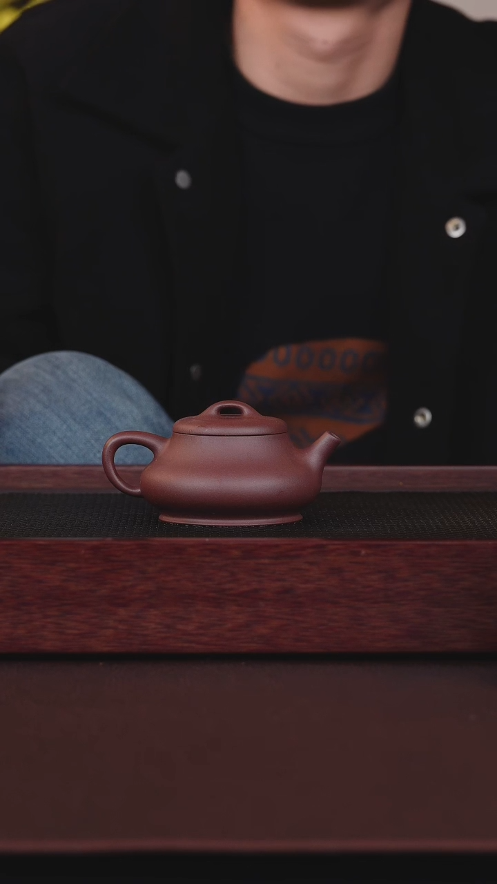 【闪购商品】紫砂茶壶半手工·柱瓢·170cc